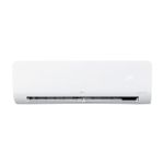 Evaporador 12000 BTU 110V AI Air Fit SEER 16 LG, frente de unidad blanca con pantalla digital marcando 24 grados