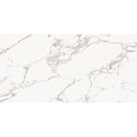Azulejo 7.5x30 Torano blanco digital Estudio Cerámico, vista frontal de la pieza con vetas grises tipo mármol