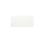 Azulejo 15x30 Tarento blanco mármol Estudio Cerámico, vista frontal de la pieza rectangular con vetas grises claras