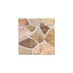 Baldosa 45x45 Volterra Plus MRE HD Piedra RLV Cecafi, vista frontal del diseño texturizado que imita piedras naturales