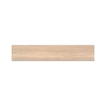 Porcelanato InOut 23 x 120 Kimberley Roble Madera esmaltado Stn Cerámica, pieza rectangular con vetas de madera clara