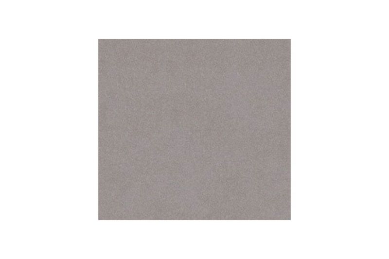 Porcelanato 60x60 Rock Grey mate Casciano, primer plano frontal de la pieza cuadrada con textura granulada gris