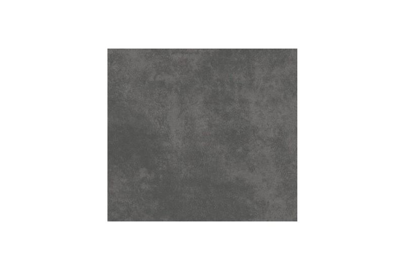 Porcelanato 60x60 California Nero mate Sinsa, vista frontal de la pieza cuadrada en color negro con textura cementicia