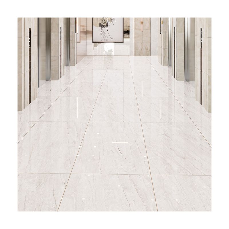 Porcelanato 60 x 120 Dyna Royal Grey Mármol Br Rect Sinsa, ambiente renderizado con el piso instalado en un pasillo
