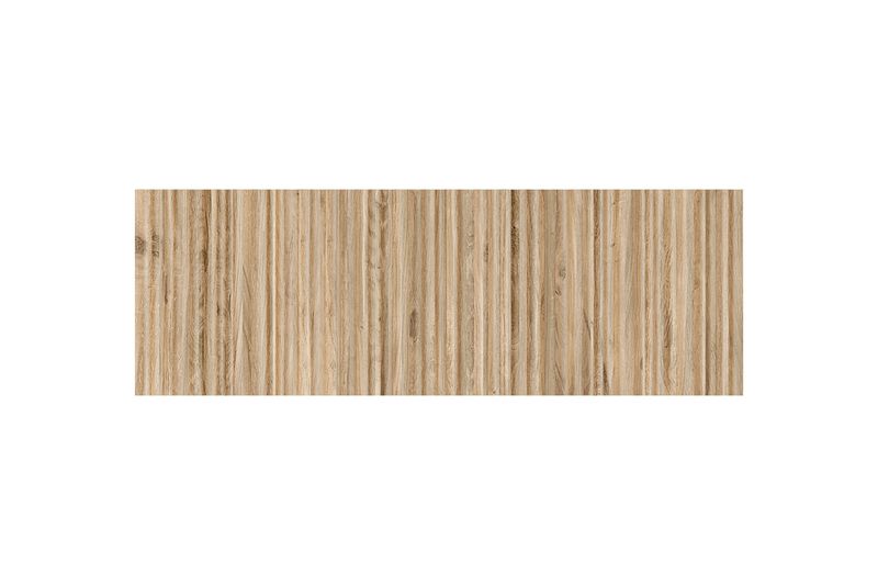 Azulejo 40x120 Rovere Honey Rlv madera rect Mt Pamesa, vista frontal de la pieza rectangular con vetas de madera clara