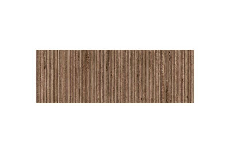 Azulejo 40x120 Rovere Brown RLV madera rect MT Pamesa, pieza rectangular con vetas verticales en tono café madera