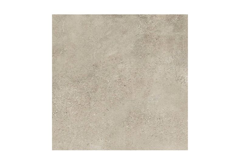 Porcelanato 59.3 x 59.3 cemento Creta FD beige mate rect Firenze, vista frontal de la pieza con textura granulada