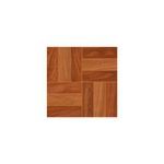 Baldosa 36x36 Pecan rojo madera Geo Porcelanite, vista frontal de la pieza con diseño geométrico de vetas de madera