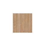 Baldosa 55x55 madera Tanami beige natural FD mate Porcelanite, vista frontal cuadrada con textura de vetas lineales
