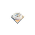 Cable TFFN caja 16 rojo Viakon, rollo de cable blanco sobre su caja de cartón azul y amarilla