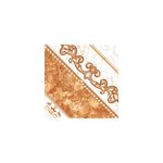 Baldosa 33 x 33 Carnaval Río Beige FDX Geo BR Lamosa, detalle de diseño ornamental con relieves y vetas beige