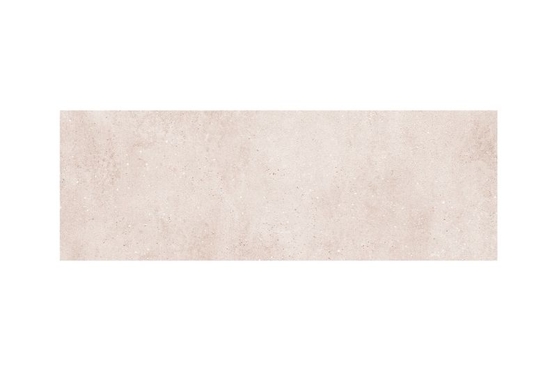 Azulejo 20 x 60 Bone Amira mate Emotion Cerámicas, vista frontal de la pieza rectangular en tono beige claro