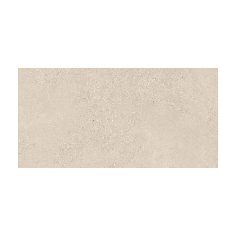 Porcelanato 60x120 Portland R10 marfil rectificado Geotiles, pieza rectangular de color beige claro con textura mate