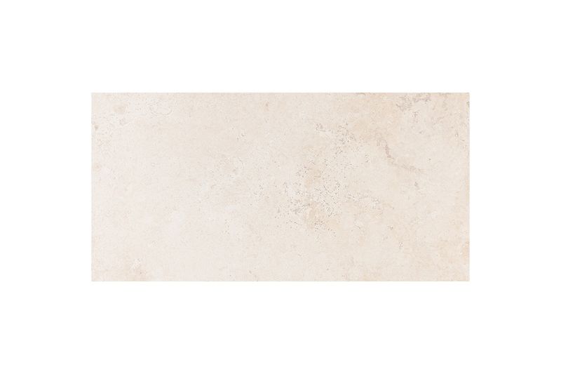 Porcelanato 60x120 Rapolano Pietra Sand mate rect Pamesa, vista frontal de la pieza con vetas naturales en tono arena