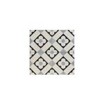 Porcelanato 44.2 x 44.2 gres hidráulico Barcelona White 44 Realonda, composición de cuatro piezas formando el patrón