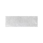 Azulejo 30x90 Arduin Art Deco grey mate rect Sinsa, vista frontal de la pieza con relieve geométrico decorativo