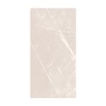 Porcelanato 60x120 Lucid Bianco Brillante Rect Sinsa, pieza rectangular blanca con vetas claras y acabado brillante