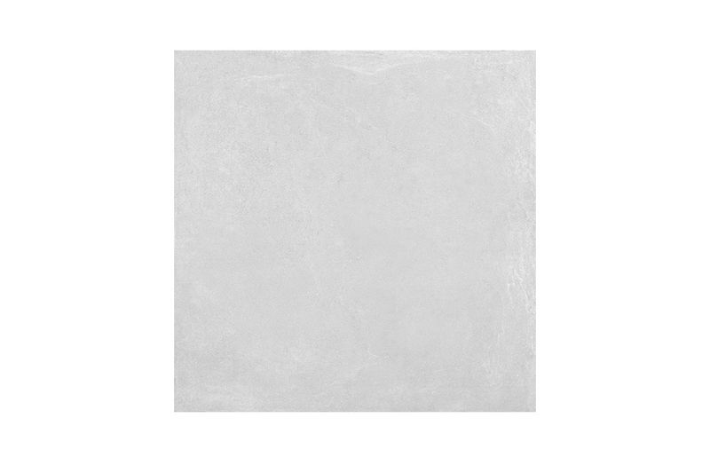 Porcelanato 60 x 60 Poetry Grigio mate rectificado Sunhearrt, vista frontal de una sola pieza en color gris claro