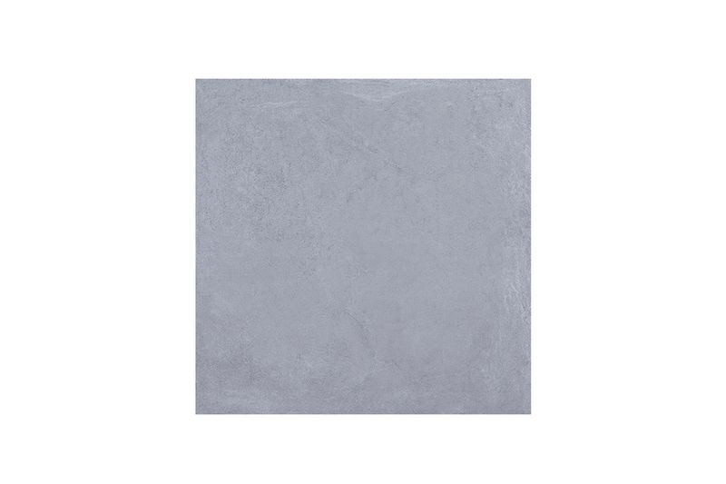 Porcelanato 60x60 Poetry azul mate rect Sunhearrt, vista frontal de una sola pieza con textura pétrea