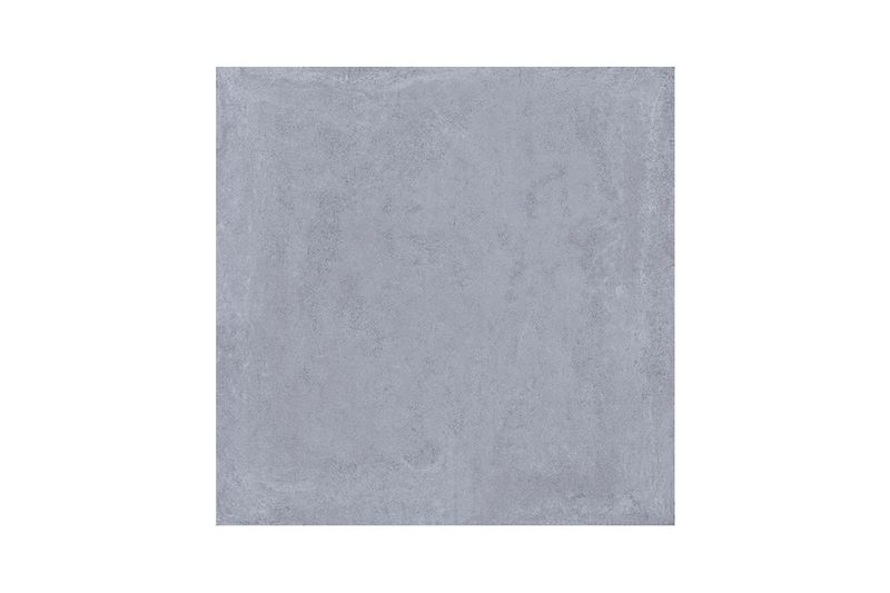 Porcelanato 60x60 Poetry azul mate rectificado Sunhearrt, vista frontal de una sola pieza con textura cementicia