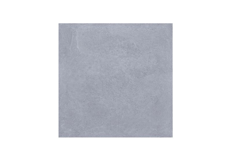 Porcelanato 60x60 Poetry azul mate rectificado Sunhearrt, vista frontal de la pieza cuadrada con textura pétrea
