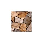 Baldosa 45x45 Gaetano Colors Piedra Mate San Lorenzo, vista frontal del diseño que imita piedras naturales en tonos tierra