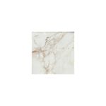 Baldosa 60x60 Balmor blanco mármol Porcelanite, vista frontal de la pieza cuadrada con vetas grises y acabado brillante