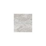Baldosa 55x55 Valterri gris mármol brillante Porcelanite, vista frontal detallada de las vetas naturales del cerámico