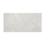 Azulejo 25 x 50 Faroe pearl mate Stn Cerámica, vista frontal de la pieza rectangular con textura granulada gris claro