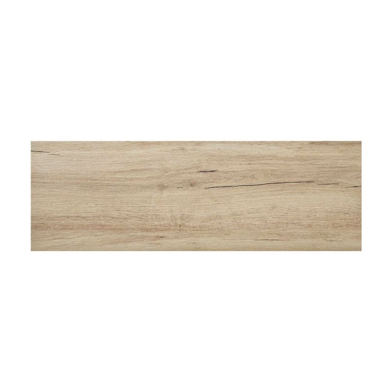Baldosa 20.5 x 61.5 Telma haya 3DB mate Stn Cerámica, vista frontal de una pieza con textura de madera clara