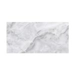 Porcelanato 60x120 Porcelatino, vista frontal de la pieza con diseño marmoleado en tonos gris y blanco