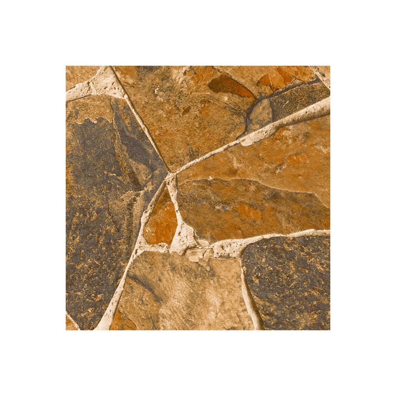 Baldosa 60x60 Aruzha natural piedra mate San Lorenzo, acercamiento al diseño de fragmentos de piedra en tonos ocres y grises