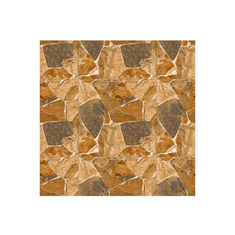 Baldosa 60x60 Aruzha natural piedra mate San Lorenzo, composición de cuatro piezas instaladas mostrando el patrón de piedra