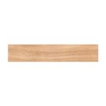 Baldosa gres madera 19x57 selva beige mate Halcón Cerámicas, vista frontal de la pieza con vetas naturales de madera