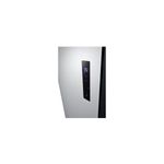 Refrigerador Inverter 519 L Side by Side acero pulido LG, primer plano del panel de control digital con pantalla azul