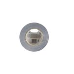 Cinta tape para ducto Pretul de 2 pulgadas x 50 metros gris, vista frontal del rollo envuelto en plástico transparente