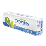Aislante térmico de fibra de vidrio CertainTeed de 6-1/4x24x96 pulgadas R19, envase plástico blanco con logo y marca