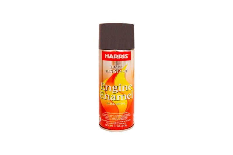 Spray 11 onzas gris plateado brillante intermedia Modelo, lata de pintura Harris Engine Enamel resistente al calor