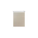 Cortina roller blackout cordless 121.92x162.56 champaña New Space, vista frontal extendida sobre fondo blanco