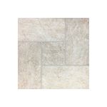 Baldosa caliza 48x48 Florentina, vista cenital de piezas instaladas en color beige con textura de piedra