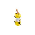 Aspiradora doméstica WD1 120 V Kärcher 3.17 gal 1200 W, equipo abierto mostrando el filtro blanco interno y el tanque