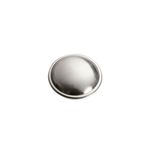 Haladera Georgetown Laurey botón 1-1/4 pulgadas satín pewter, vista frontal del pomo circular metálico