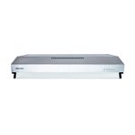 Extractor de grasa acero inoxidable 50 cm Hisense, vista frontal del equipo en acabado plateado con botones de control