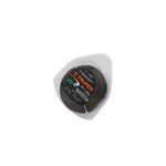Hilo para desbrozadora Truper de 3.3 mm x 47 m negro, visto dentro de su empaque plástico transparente