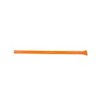 Barra ochavada Truper de 1 pulgada x 175 cm punta aguda, vista lateral completa en color naranja