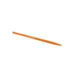 Barra ochavada Truper de 1 pulgada x 175 cm punta aguda, vista lateral completa de la herramienta en color naranja