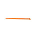 Barra ochavada Truper de 1 pulgada x 175 cm punta, vista lateral completa de la herramienta en color naranja