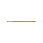 Barra ochavada Truper de 1 pulgada x 175 cm punta, vista lateral completa en color naranja