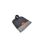 Azadón jardinero sin mango Imacasa de 2.5 lbs barnizado, vista frontal del metal con etiqueta naranja circular