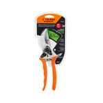 Tijera para podar de paso Truper de 8 pulgadas profesional aluminio, presentada en su empaque blanco y naranja